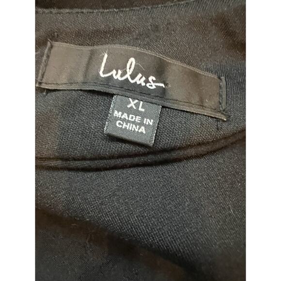 Lulus Dress Women XL Black Sleeveless Open Back Fit & Flare Party Cocktail Dress - Picture 8 of 11